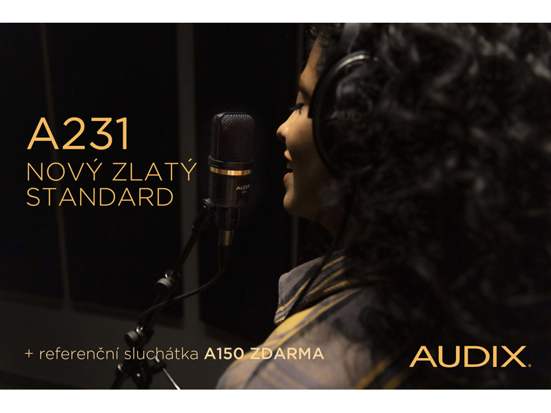 Audix A231 studiový mikrofon a referenční sluchátka A150 zdarma | Studiové mikrofony - 02
