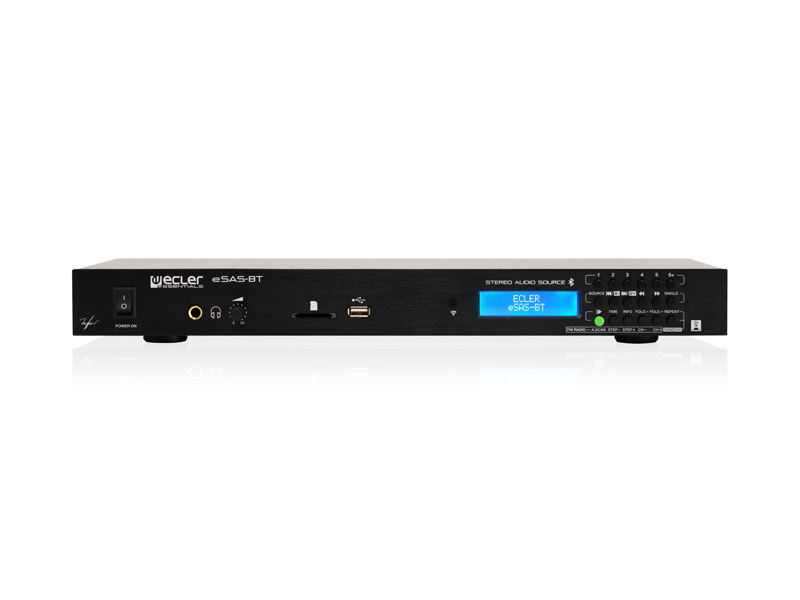 ECLER eSAS-BT audio přehrávač bluetooth, USB a FM rádia | Samostatné přehrávače - 01
