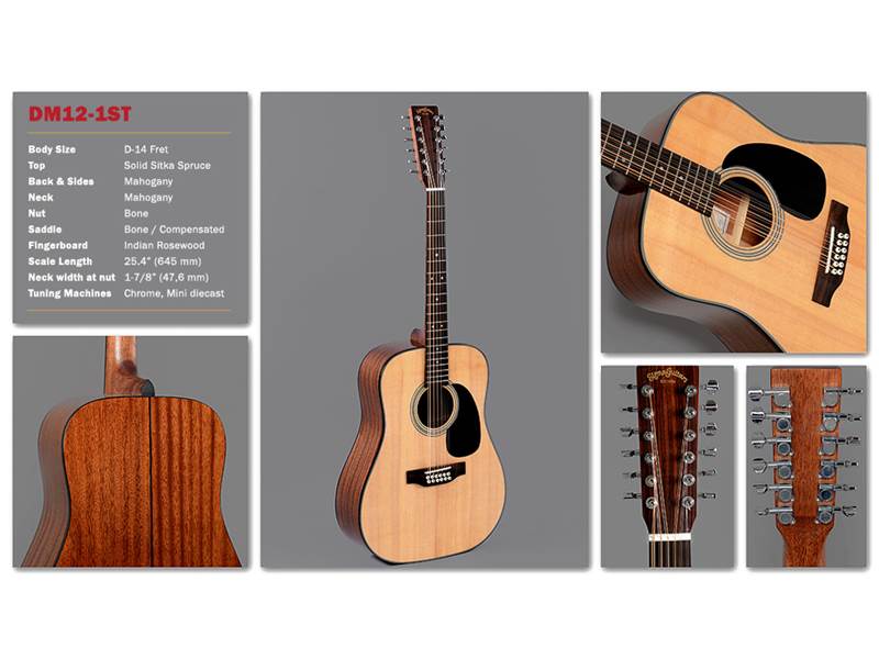 Sigma Guitars DM12-1ST | iMusicData