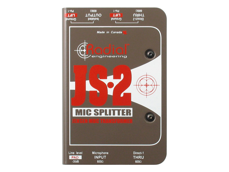 Radial JS2, Mic splitter | Splittery pro mikrofony - 02
