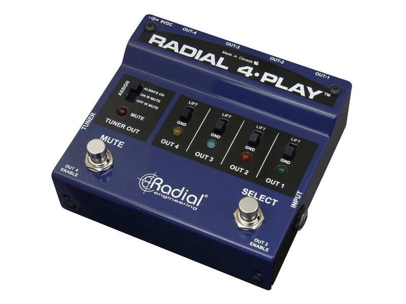 Radial 4-Play Multi-Output DI Box | Signálové přepínače - 01