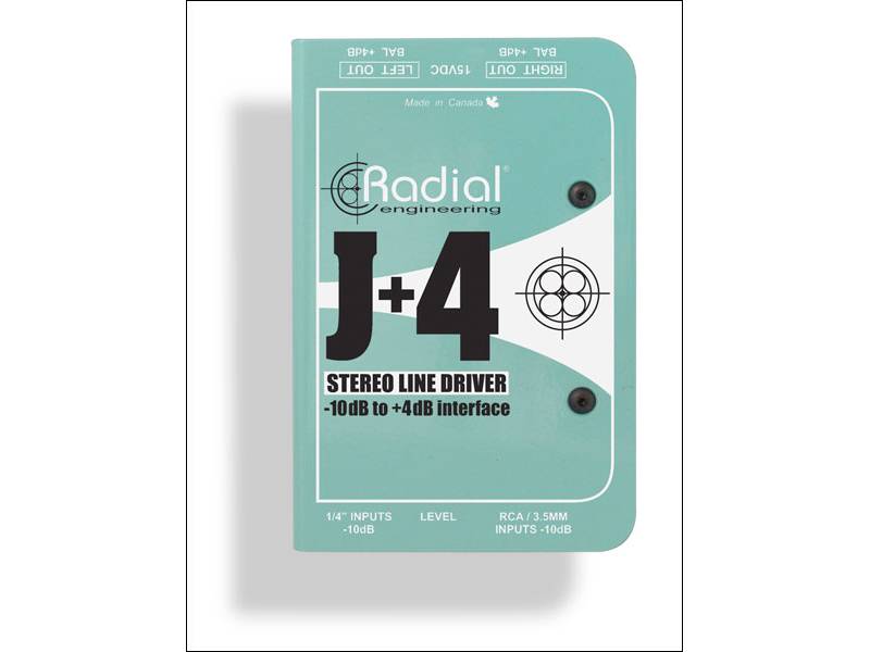 Radial J+4 Stereo line driver | Aktivní DI-Boxy - 01