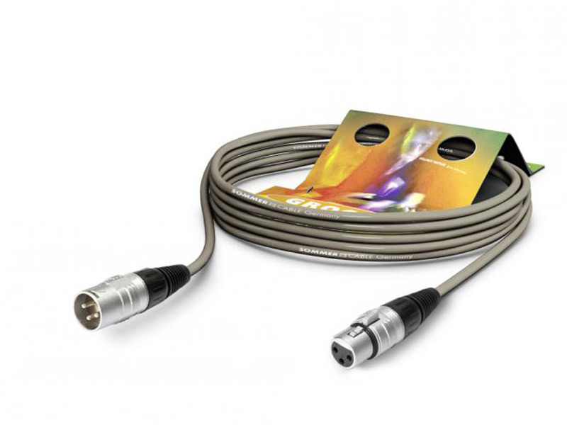 Sommer Cable SGHN-0600-GR 6m - šedý | Mikrofonní kabely v délce 6m - 01