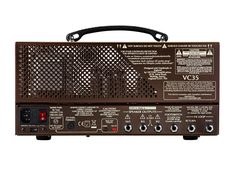 Victory Amplifiers VC35 The Copper | Celolampové kytarové hlavy - 02