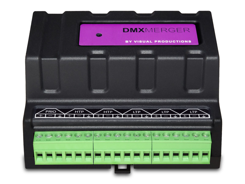 Visual Productions DIN-Rail DMX Merger, Terminal | DMX splittery pro světelnou techniku - 02