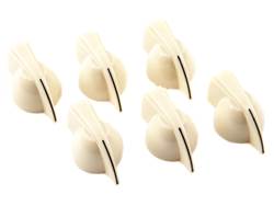FENDER Chicken Head Knobs, Cream 6 ks | Potenciometry