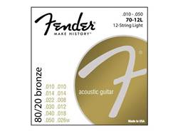 FENDER 70 -12L struny pro 12 strunnou kytaru | Struny pro dvanáctistrunné kytary