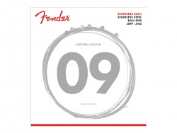 FENDER Stainless 350's Guitar Strings, Stainless Steel, Ball End, 350L | Struny pro elektrické kytary .009