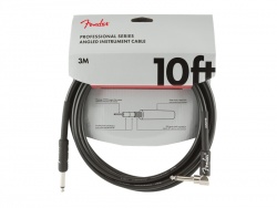 FENDER Professional Series Instrument Cable, Straight-Angle, 10', Black | Nástrojové kabely v délce 3m
