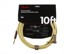 FENDER Deluxe Series Instrument Cable, Straight/Angle, 10', Tweed | Nástrojové kabely v délce 3m