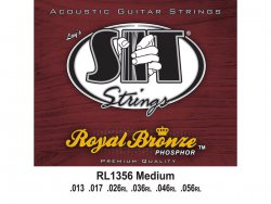 SIT RL1356 struny akustická kytara Royal Bronze Medium | Struny pro akustické kytary .013