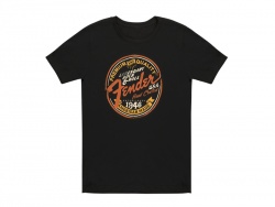 FENDER tričko Legendary Rock N Roll Junior Crew, Black, L | Trička ve velikosti L