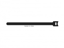 ProCab BST115 - vázací pásek 12x150mm - 10ks | Vázací kabelové pásky