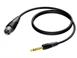 ProCab CLA724/1,5 - Jack 6,3 Stereo - XLR M - 1,5m | Rozbočovací kabely, redukce