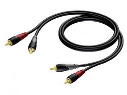 ProCab CLA800/10 - 2x RCA - 2x RCA - 10m | Rozbočovací kabely, redukce