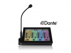ECLER PAGENETDN digitální přepážková stanice s Dante a dotykovým displejem | Instalační mikrofony
