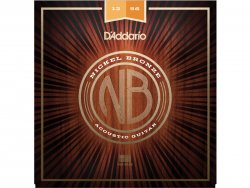 D'ADDARIO NB1256 Nickel Bronze Acoustic Light Top / Medium Bottom | Struny pro akustické kytary .012