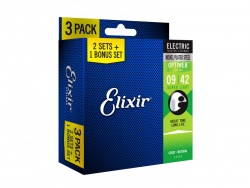 Elixir 16550 OPTIWEB Coating Light 09-42 3-PACK | Struny pro elektrické kytary .010