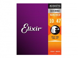 ELIXIR 11002 Acoustic 80/20 Bronze, Extra Light- .010-047 | Struny pro elektrické kytary .010