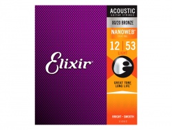 ELIXIR 11052 Acoustic 80/20 Bronze, Light, .012,-.053 | Struny pro akustické kytary .012