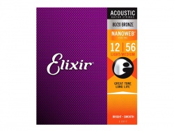 ELIXIR 11077 Acoustic 80/20 Bronze, Light-medium,.012-.056 | Struny pro akustické kytary .012
