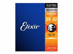 ELIXIR 12002 Electric 009-.042 electric Nanoweb | Struny pro elektrické kytary .009