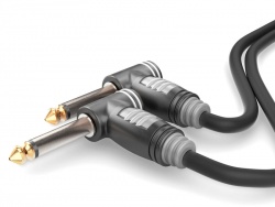 Sommer Cable HBA-6A-0030 - 2x Jack 6,3 úhlový - 0,3m | Krátké nástrojové kabelové propojky
