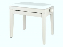Klavírní stolička Proline - bílý mat