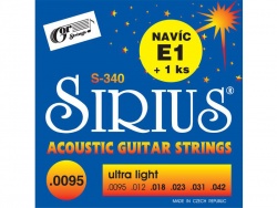 SIRIUS č. 340 - sada 0095 | Struny pro akustické kytary .009
