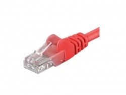 PremiumCord UTP RJ45-RJ45 CAT6 - 0.25m červená | Datové kabely, LAN, DANTE
