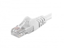 PremiumCord UTP RJ45-RJ45 CAT6 - 1m bílá | Datové kabely, LAN, DANTE