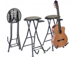 Stagg GIST-350, stolička skládací s kytarovým stojanem | Stojany