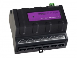 Visual Productions DIN-Rail DMX Splitter, RDM, RJ-45 | DMX splittery pro světelnou techniku