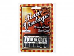 Raw Vintage Pure Steel kobylkové kameny Strat Saddle Set 112 | Kobylky a Tremola