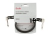 FENDER Professional Series Instrument Cables, Angle/Angle, 1', Black | Krátké nástrojové kabelové propojky - 01