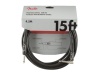 FENDER Professional Series Instrument Cables, Straight/Angle, 15', Black | Nástrojové kabely v délce 4,5m - 01
