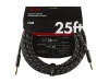 FENDER Deluxe Series Instrument Cable, Straight/Straight, 25', Black Tweed | Nástrojové kabely v délce 7,5m - 01