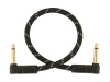 FENDER Deluxe Series Instrument Cable, Angle/Angle, 1', Tweed | Krátké nástrojové kabelové propojky - 02