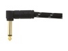 FENDER Deluxe Series Instrument Cable, Angle/Angle, 3', Black Tweed | Krátké nástrojové kabelové propojky - 02