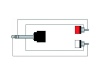ProCab CLA719/3 - Jack 6,3 - 2x RCA - 3m | Rozbočovací kabely, redukce - 02